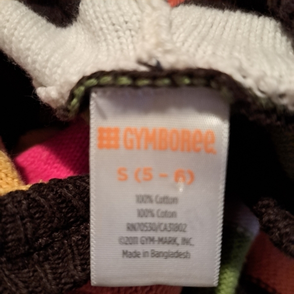 Gymboree girls size 5/6 Outlet striped longer belted sweater - Picture 3 of 3